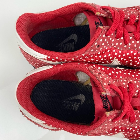 Nike Women’s Gennico Red & White Pokla Dot Athletic Training Shoes Size 8.0 - Picture 8 of 9